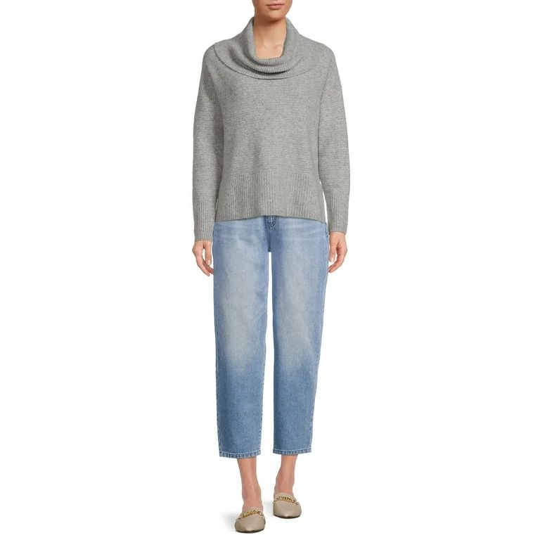 Time and Tru Women’s Cowl Neck Sweater | Walmart (US)