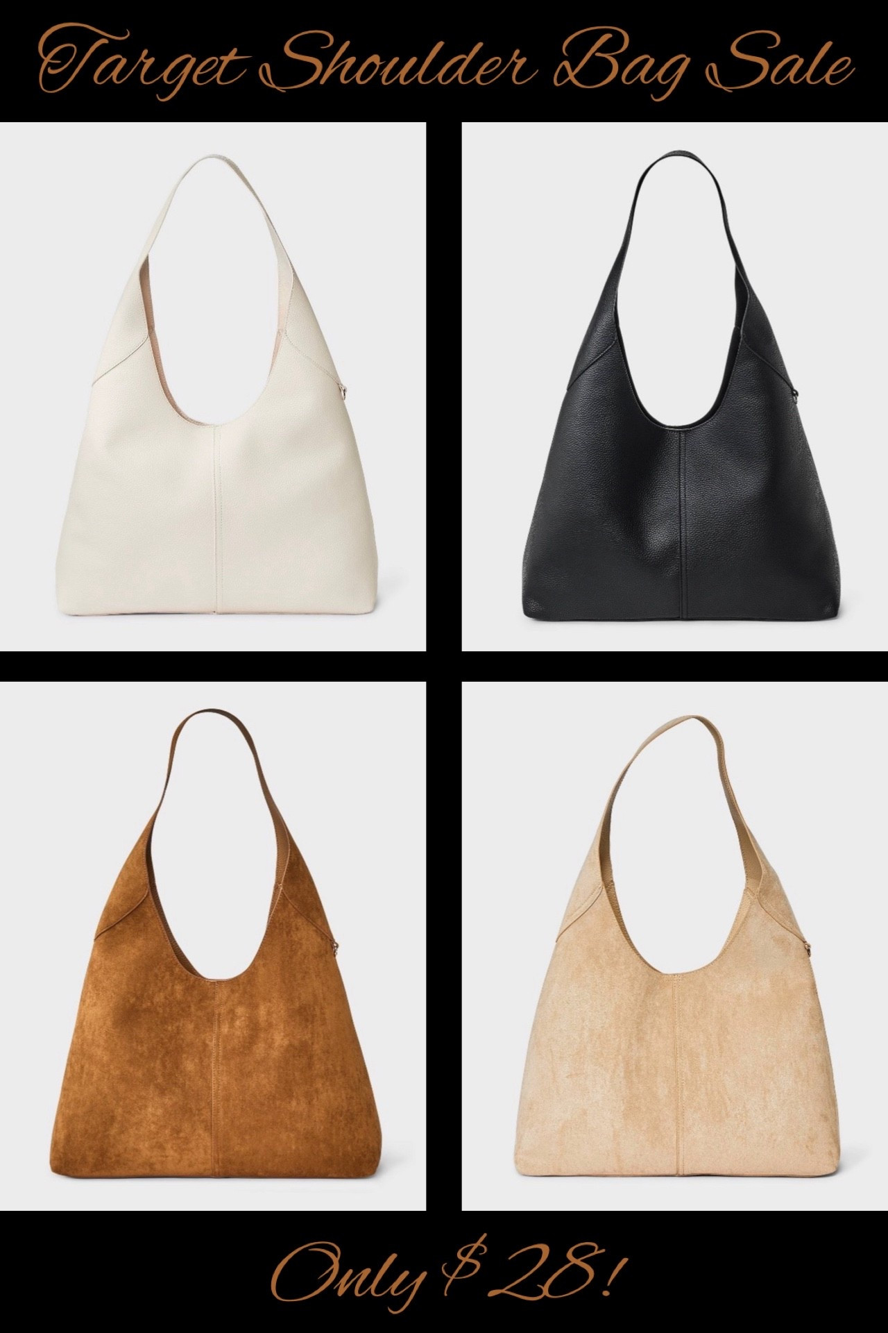 🎯 Target’s #1 selling bag is marked down to only $28 today, which is such a rare sale for their top selling accessory over the past several months! The popular Universal Thread Oversized Slouchy Shoulder Bag is available in four lovely neutrals that will go with anything. 🤎🖤 Perfect everyday bag, work bag, catch all bag since it has so much space! 

#LTKootd #LTKSaleAlert