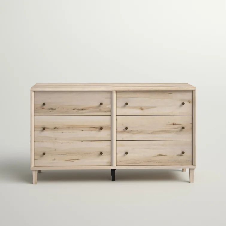 Harry 6 Drawer 59.05'' W Double Dresser | Wayfair North America