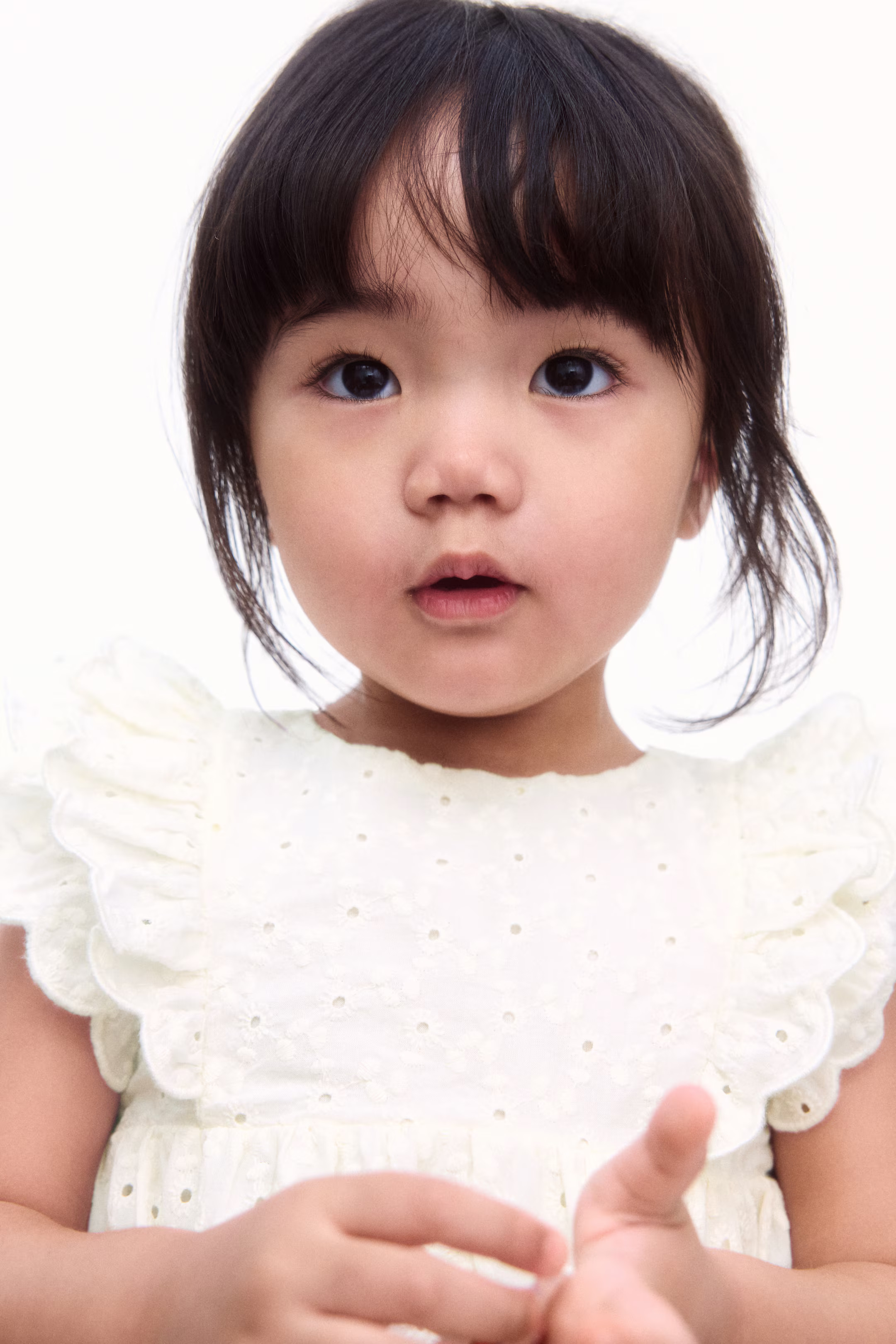 Ruffled Eyelet-Embroidered Dress | H&M (US + CA)