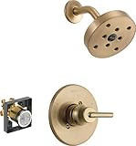 Delta Faucet Trinsic 14 Series Single-Function Shower Trim Kit with Single-Spray H2Okinetic Shower H | Amazon (US)