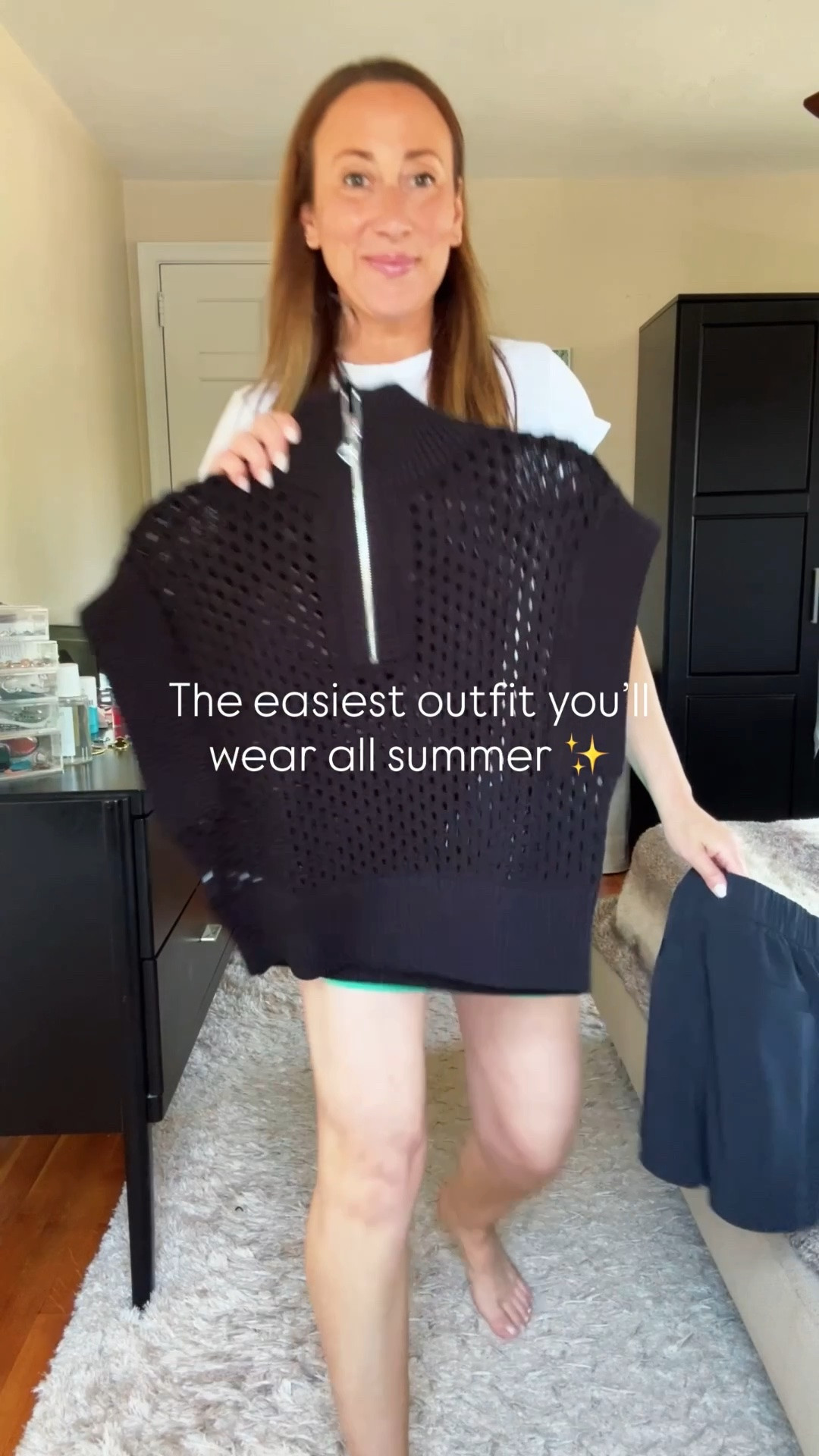 Moms, listen up! ☀️ If you want to look cute but don’t have time to overthink your outfit, this one’s for you.

These black shorts are one of my favorite summer staples because they’re so comfortable and easy to dress up or down. Pair them with a lightweight textured top, add a cute bag, and you’re instantly put together with minimal effort.

This is the kind of outfit I reach for when I’m heading to lunch with friends, running errands, or have last-minute plans but still want to feel confident.

💛 Save this outfit for your next “I have nothing to wear” moment!

Comment OUTFIT if you’d like all the outfit details, and tell me—what’s your go-to summer outfit when you need to get ready fast?

#LTKgrwm #LTKmomlife #LTKootd