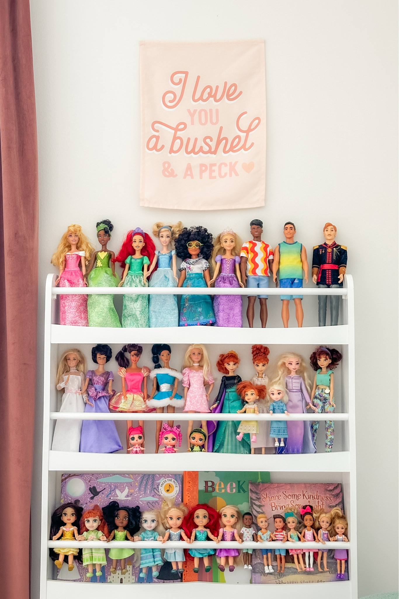 Barbie storage rack, book display shelf for kids room organization 

#LTKKids #LTKHome #LTKSeasonal