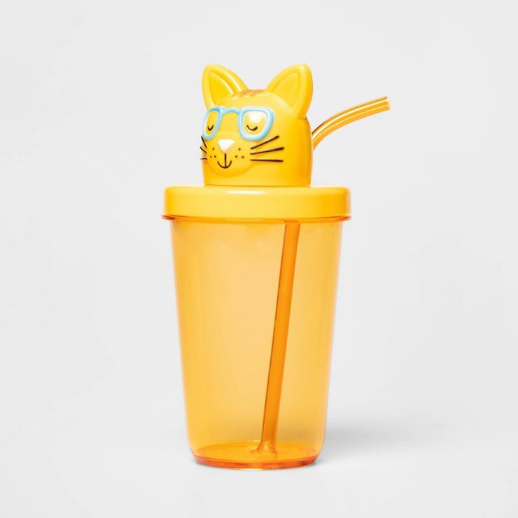 17oz Plastic Figural Cat Tumbler - Sun Squad™ | Target