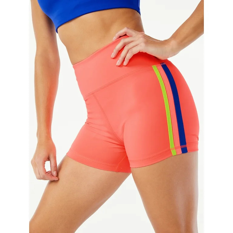 Love & Sports Women's Rainbow Bike Shorts - Walmart.com | Walmart (US)