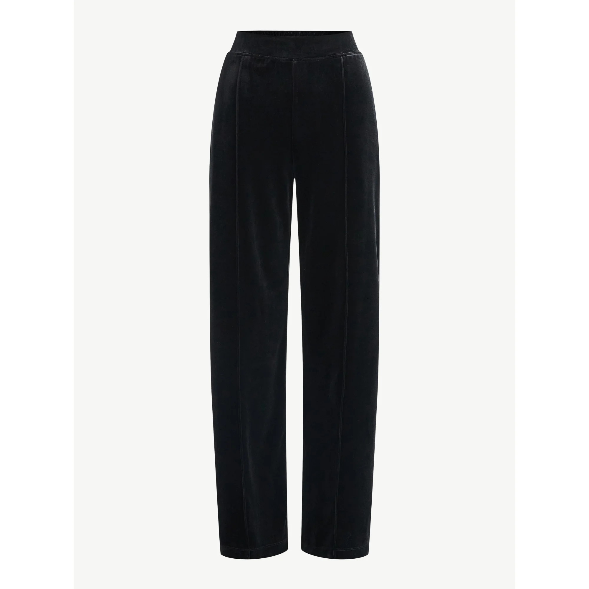 Sofia by Sofia Vergara Women's and Women's Plus Size Velvet Wide Leg Pants, 32" Inseam, Sizes XS-... | Walmart (US)