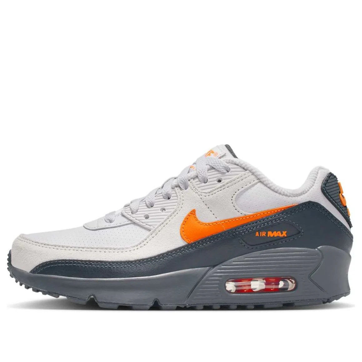 (GS) Nike Air Max 90 SE 'Vast Grey Safety Orange' IF2623-003 | KICKS CREW