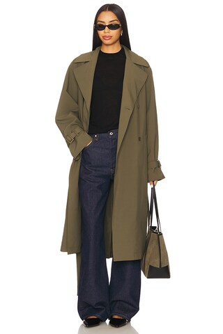 Sutton Faux Suede Trench Coat | Revolve Clothing (Global)