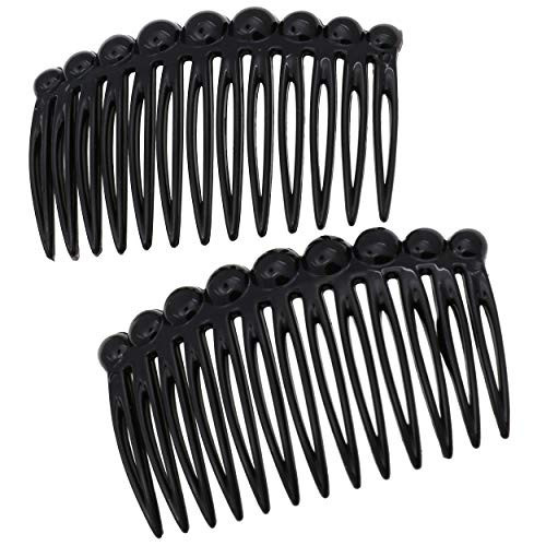 Camila Paris CP2869/2 French Hair Side Comb Small Rounded, Black French Twist Hair Combs Decorative, Strong Hold Hair Clips for Women Bun Chignon Up-Do Styling Girls Hair Accessories, Made in France | Amazon (US)
