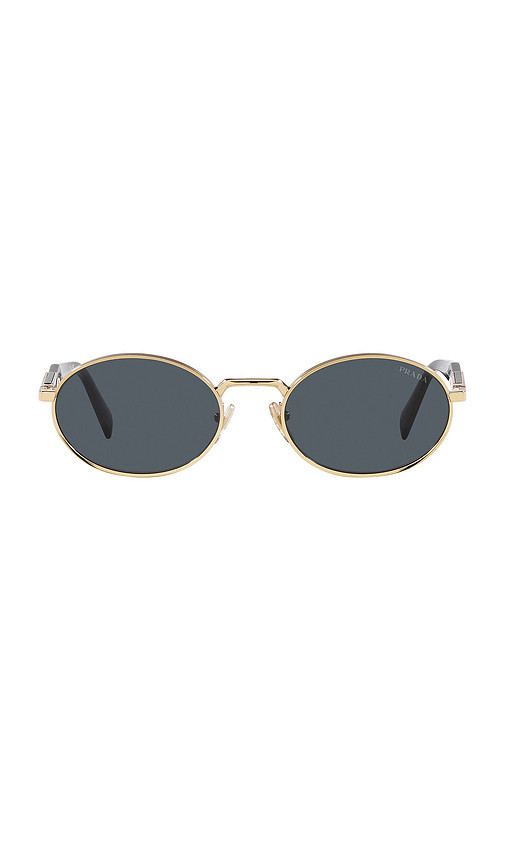Prada Round Sunglasses in Metallic Gold. | Revolve Clothing (Global)