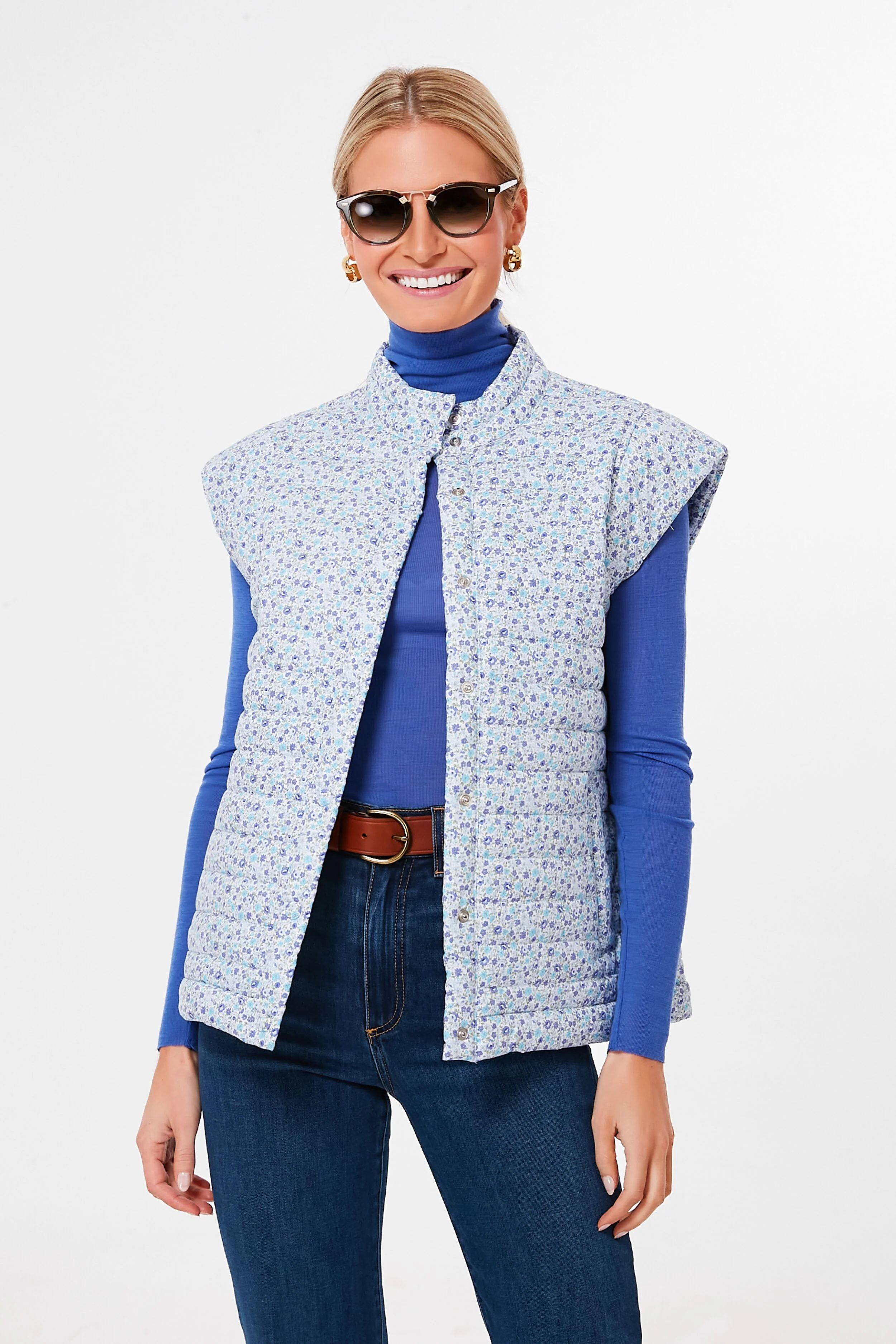 Ditsy Floral Quilted Daisy Vest | Tuckernuck (US)