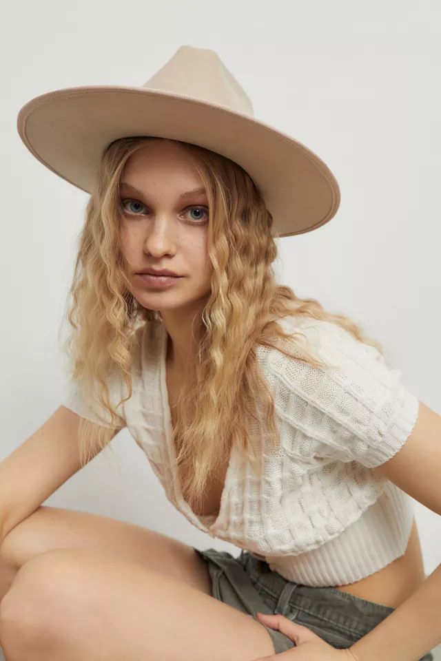 Brook Western Felt Rancher Hat | Fedora Hat | Summer Hat | Urban Outfitters (US and RoW)