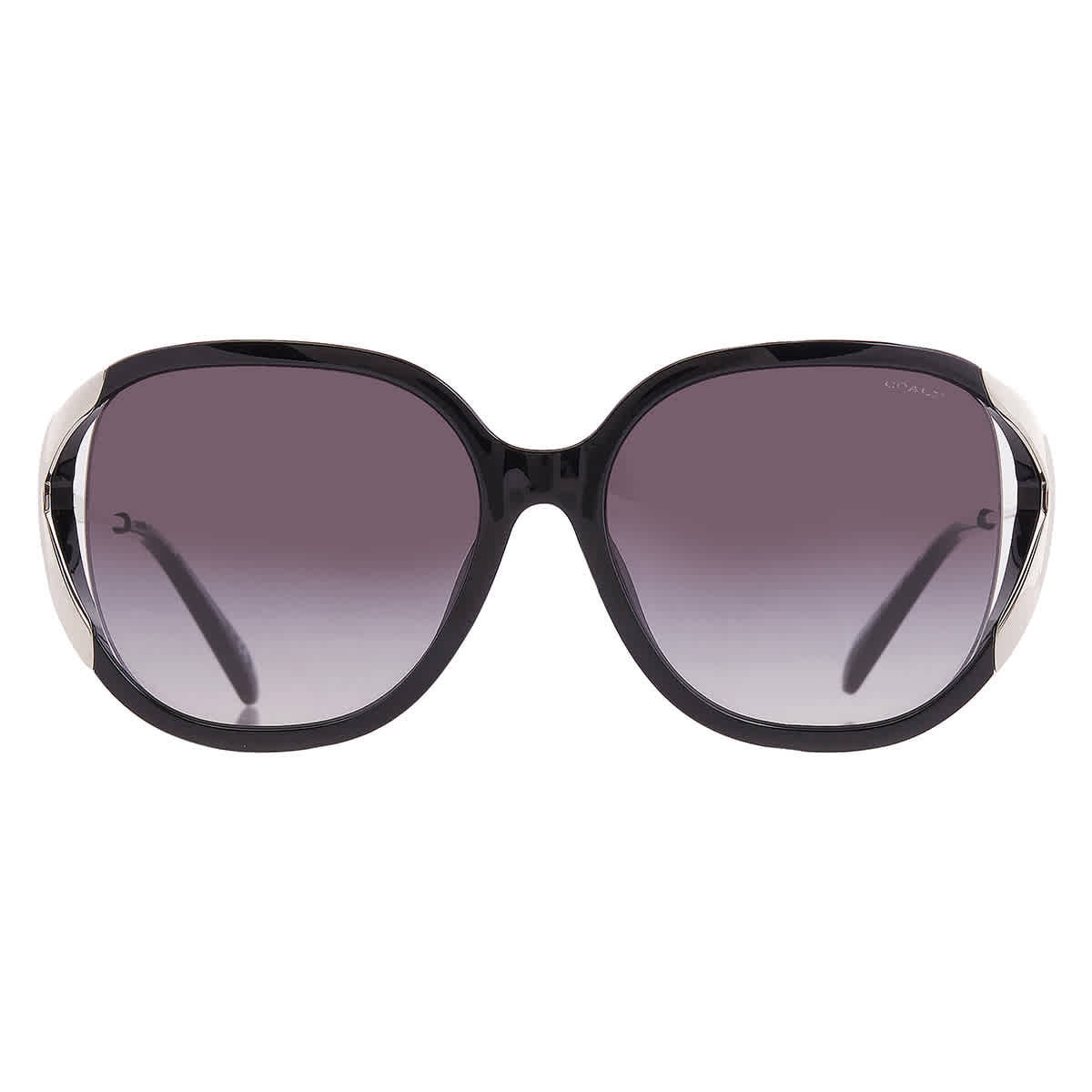 Coach Gradient Grey Oval Sunglasses HC8396U 50028G 56 | Shop Simon