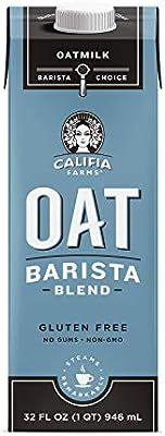 Amazon.com : Califia Farms - Oat Milk, Unsweetened Barista Blend, 32 Oz (Pack of 6) | Shelf Stabl... | Amazon (US)