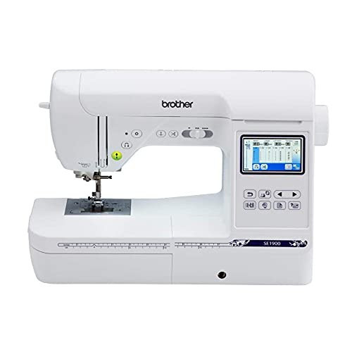 Brother SE1900 Sewing and Embroidery Machine, 138 Designs, 240 Built-in Stitches, Computerized, 5" x 7" Hoop Area, 3.2" LCD Touchscreen Display, 8 Included Feet | Amazon (US)