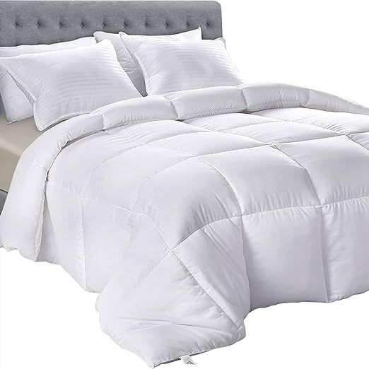 Utopia Bedding Down Alternative Comforter (Twin, White) - All Season Comforter - Plush Siliconize... | Amazon (US)