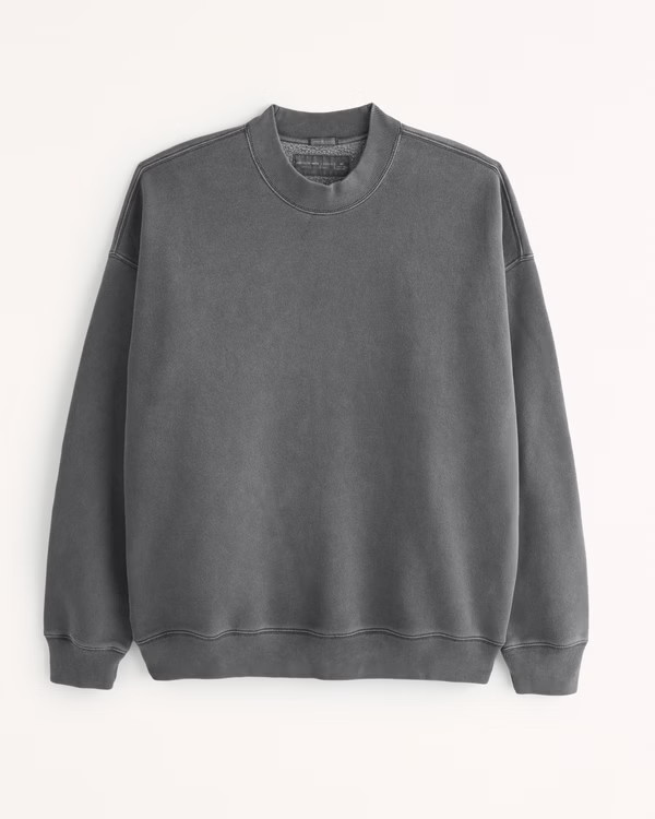 Men's Essential Crew Sweatshirt | Men's Tops | Abercrombie.com | Abercrombie & Fitch (US)