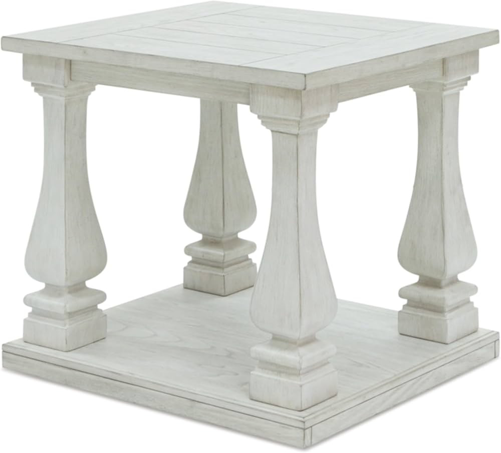 Signature Design by Ashley Arlendyne Traditional Oversized End Table with Open Lower Shelf, Antiq... | Amazon (US)