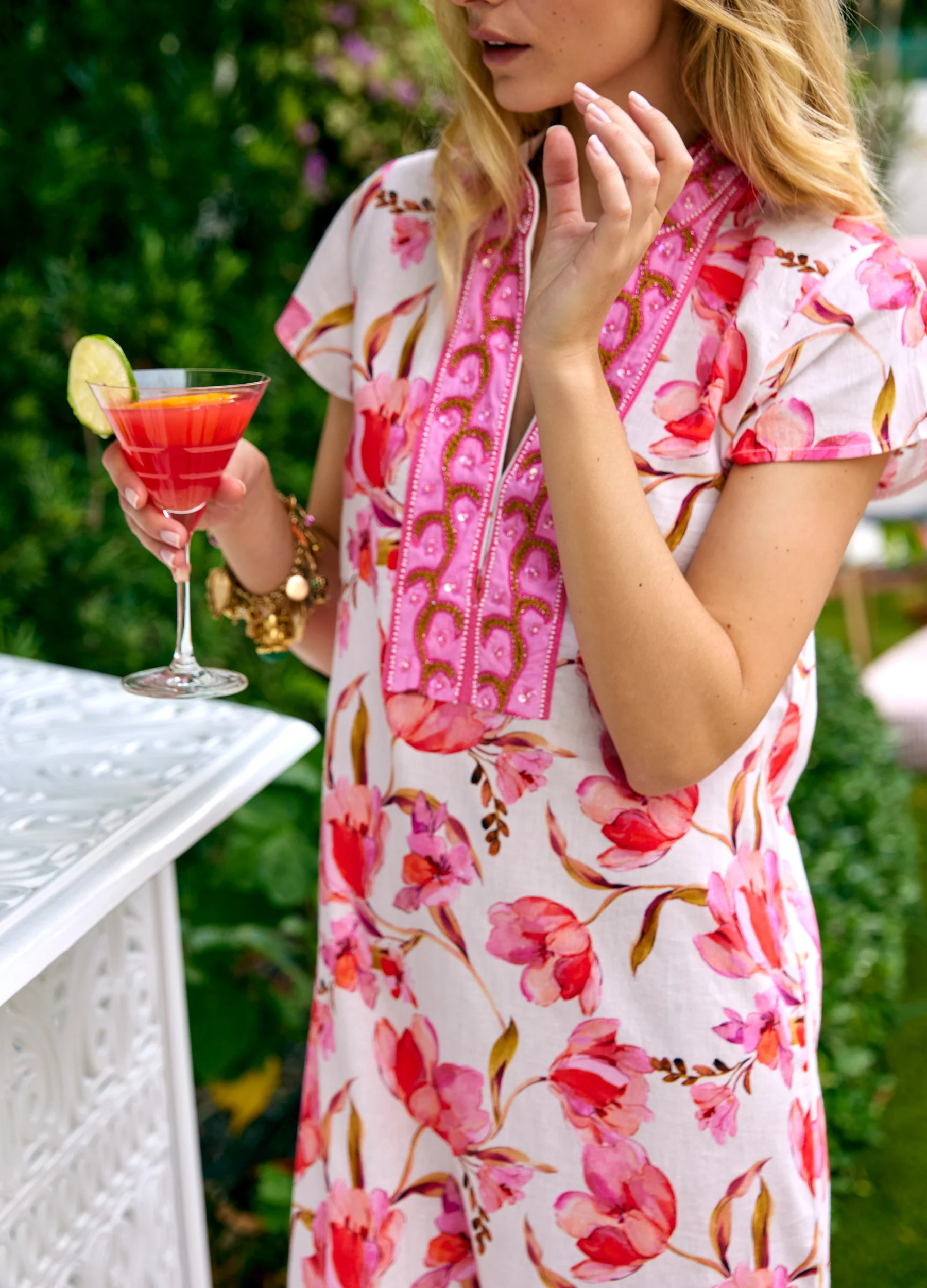 Lana Cap Sleeve Caftan | BELLA TU