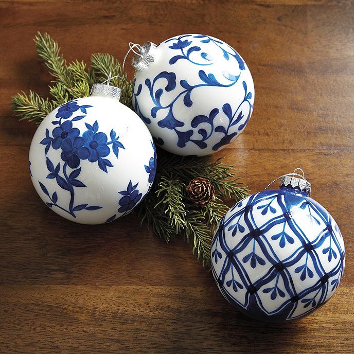 Chinoiserie Ornaments - Set of 3 | Ballard Designs | Ballard Designs, Inc.