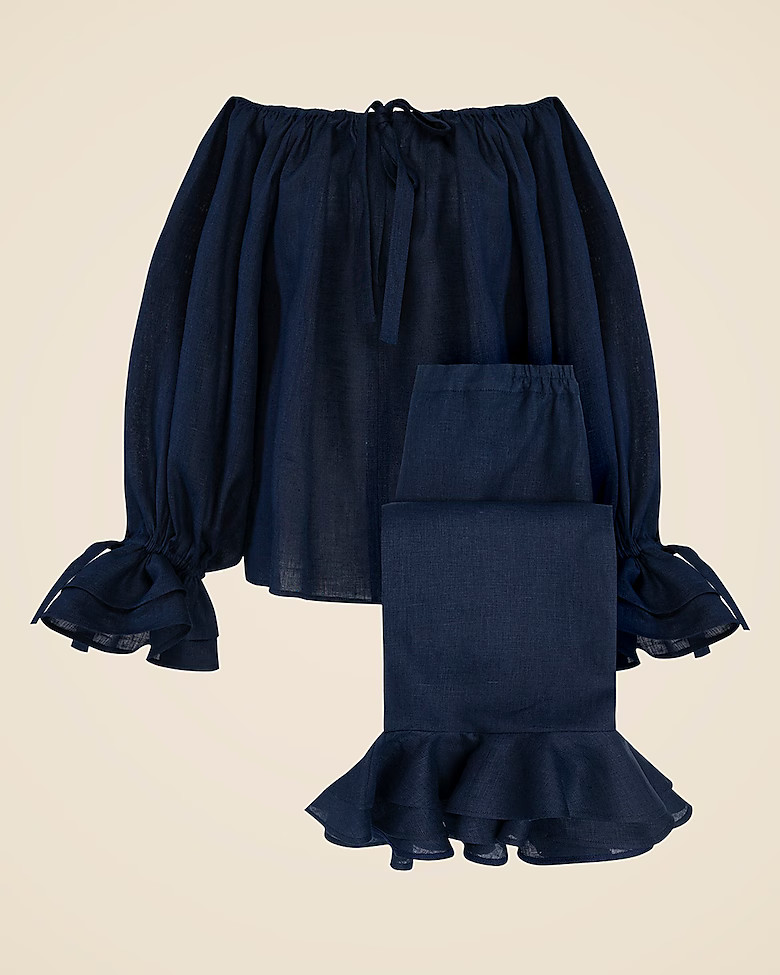 SLEEPER cha-cha linen lounge set | J. Crew US