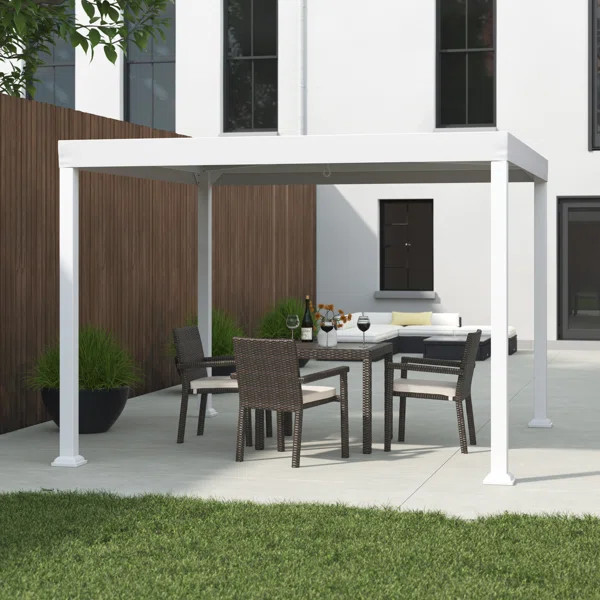 10 Ft. W x 10 Ft. D Steel Party Tent Canopy | Wayfair North America