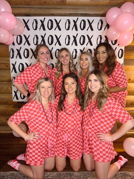 Galentines night in! We got the cutest pj’s from Pink Lily and they all fit us pretty TTS! Perfect because they’re great all year around. 
Checkered, pajamas, Valentine’s Day 

#LTKunder50 #LTKSeasonal #LTKcurves