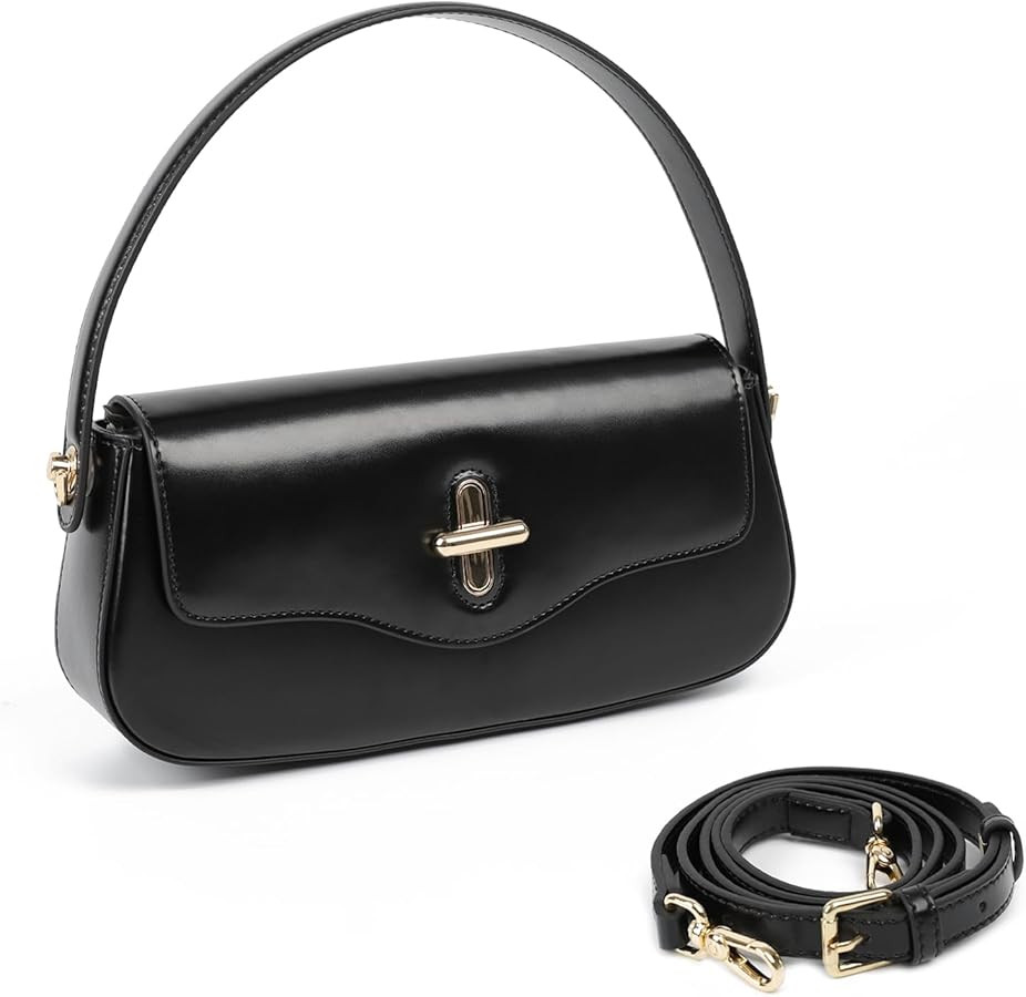 Leather Crossbody Bags for Women, Genuine Leather Purses and Handbags with Adjustable Strap, Top ... | Amazon (US)