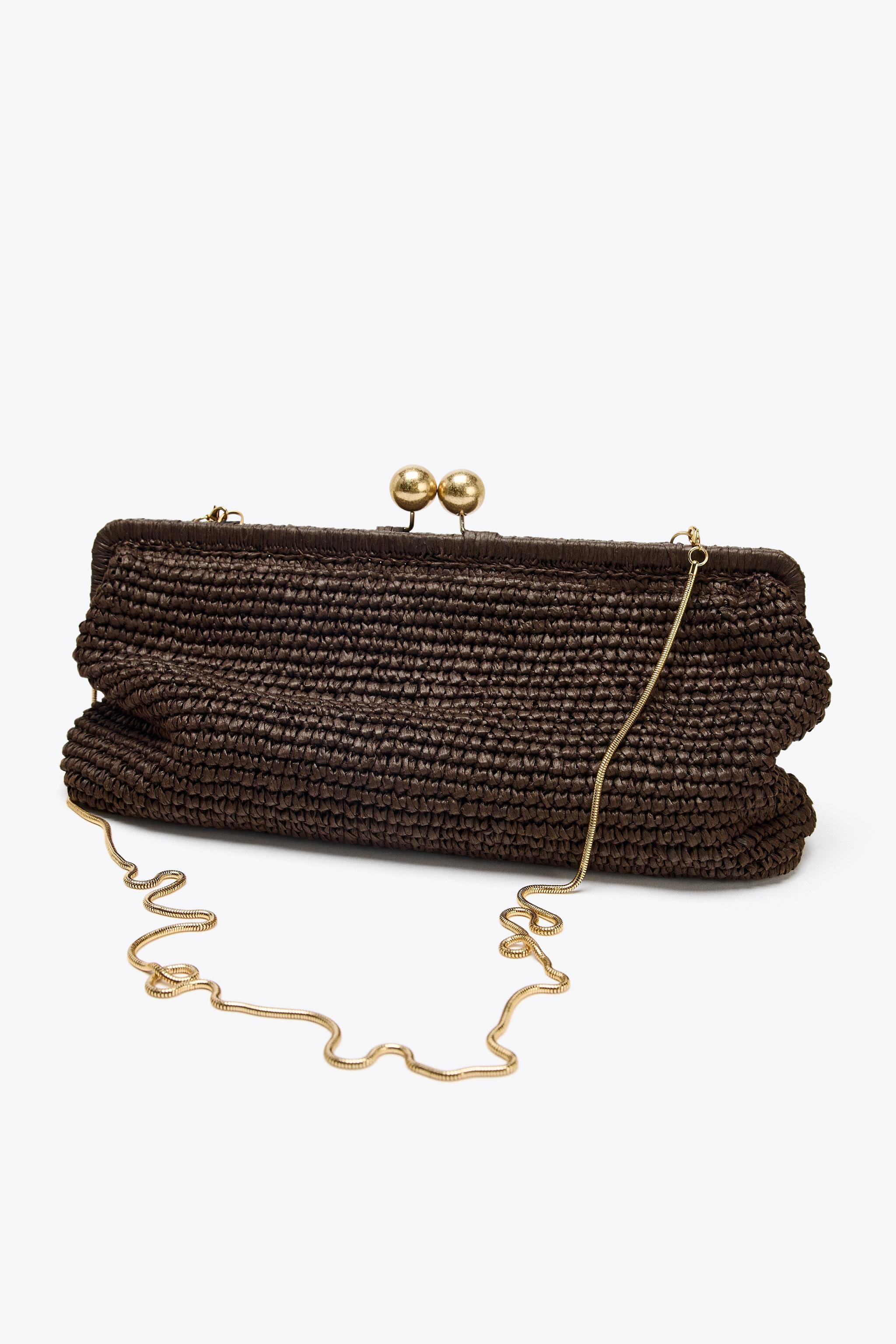 WOVEN CLUTCH BAG | Zara US