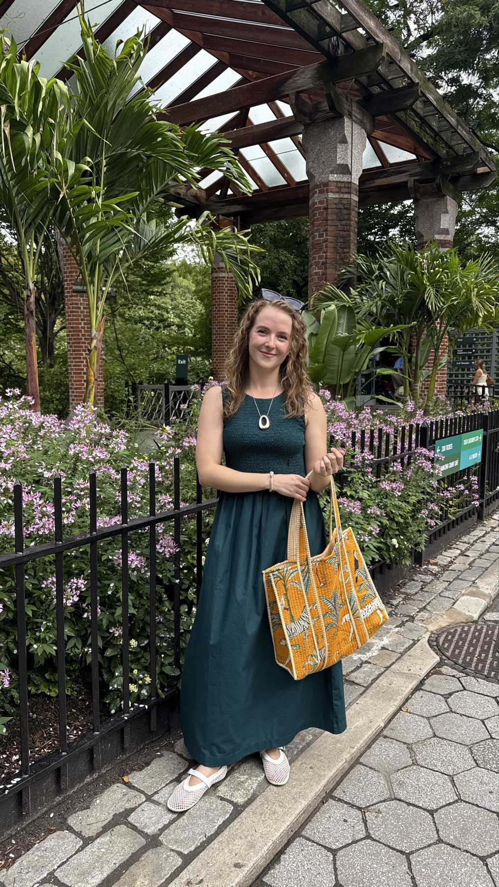 Fall transition outfit. Cotton smocked green dress. Wearing xs has pockets (I’m 5ft 2) cotton tote bag. Sis 6.5 mesh shoes (true to size)

#LTKSeasonal #LTKSaleAlert