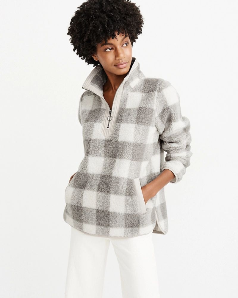 Sherpa Half-Zip Pullover | Abercrombie & Fitch US & UK
