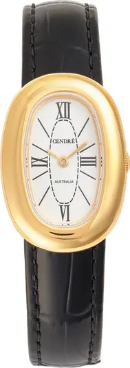 Bridgette Leather Strap Watch, 21 x 30mm | Nordstrom