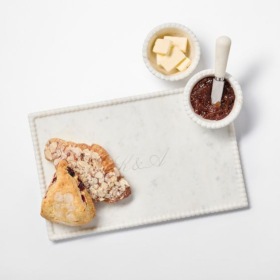 Beaded Marble Appetizer Serving Platter | Mark and Graham