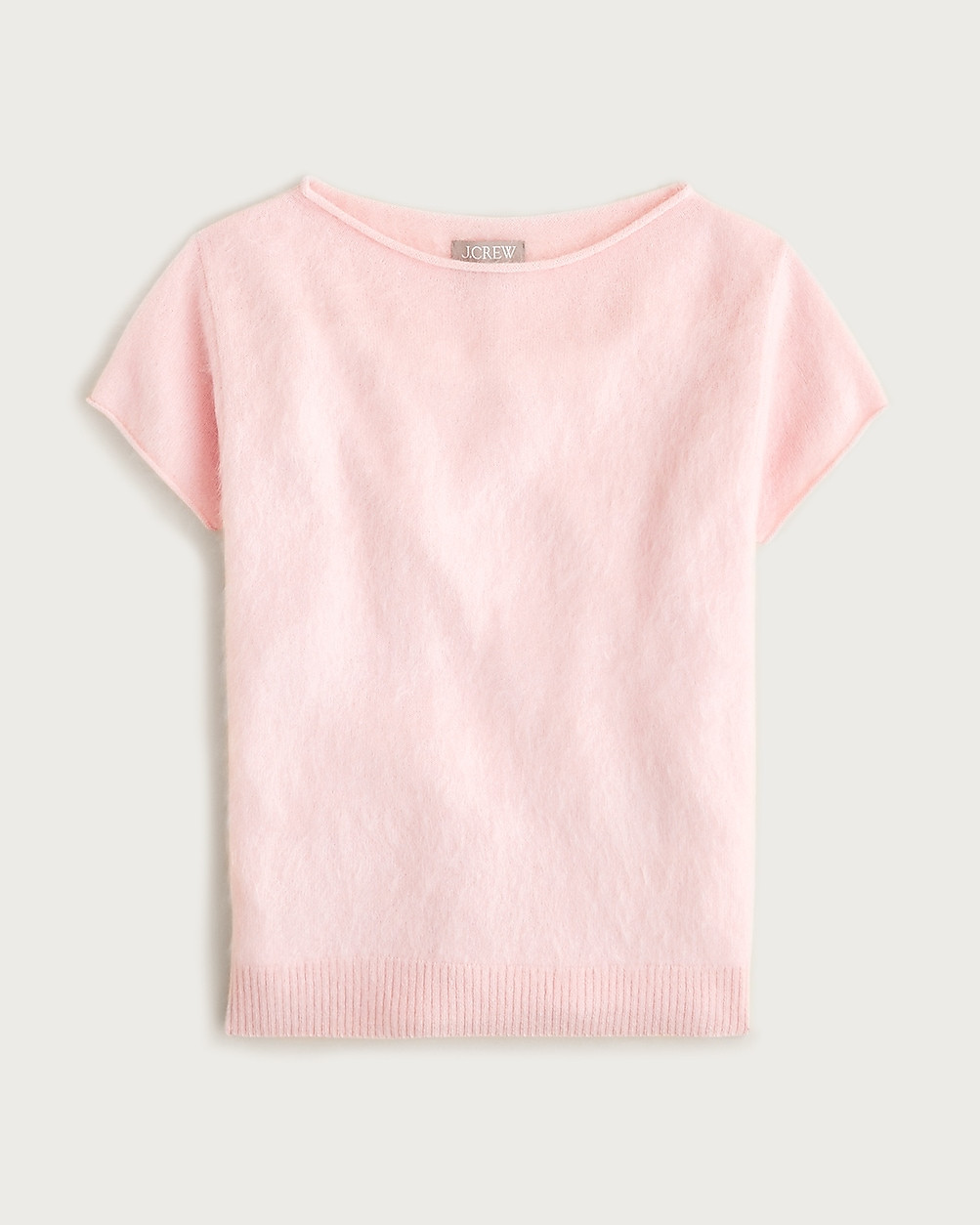 Brushed cashmere boatneck T-shirt | J. Crew US