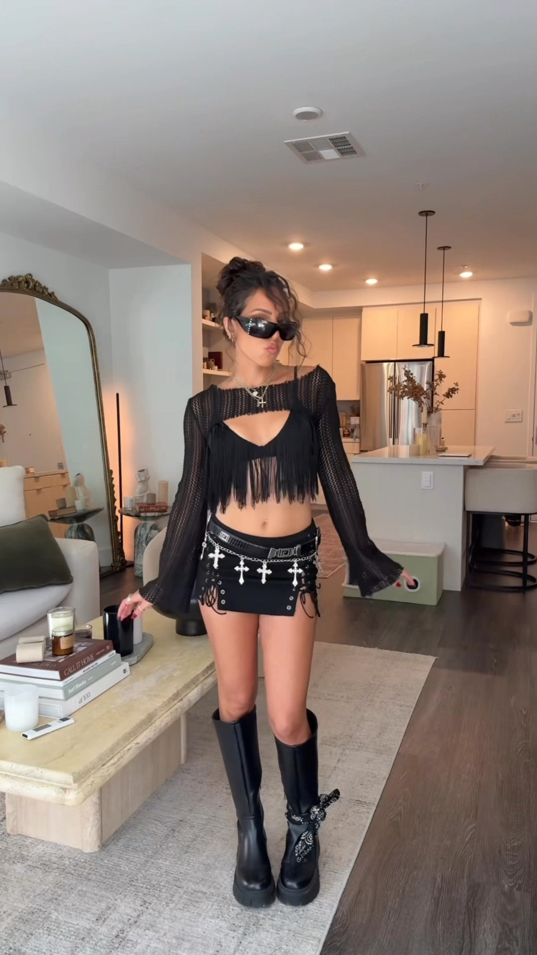 Festival outfit inspo 🖤🪩 

#LTKootd #LTKFestival #LTKPetite