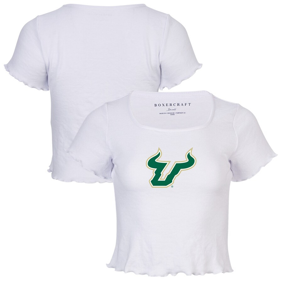 South Florida Bulls Women's White Baby Top T-Shirt | Fanatics