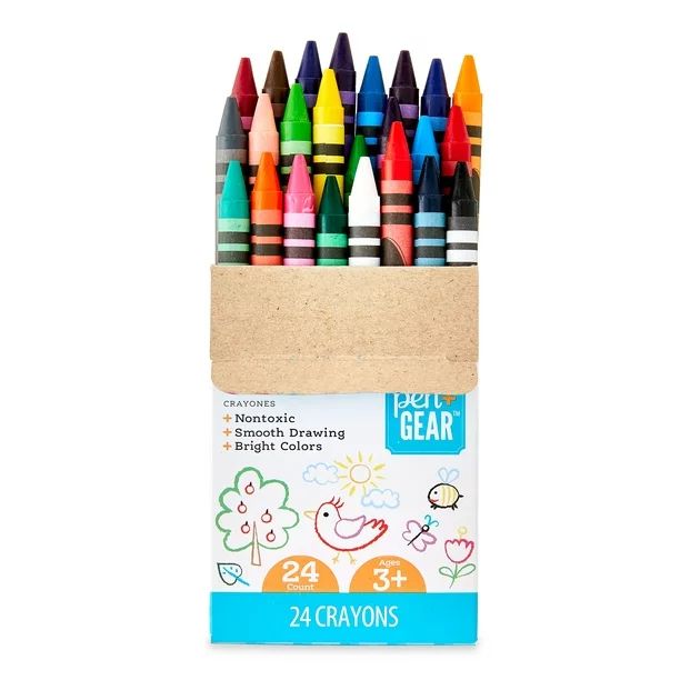 Pen+Gear Crayons, Assorted Colors, 24 Count | Walmart (US)