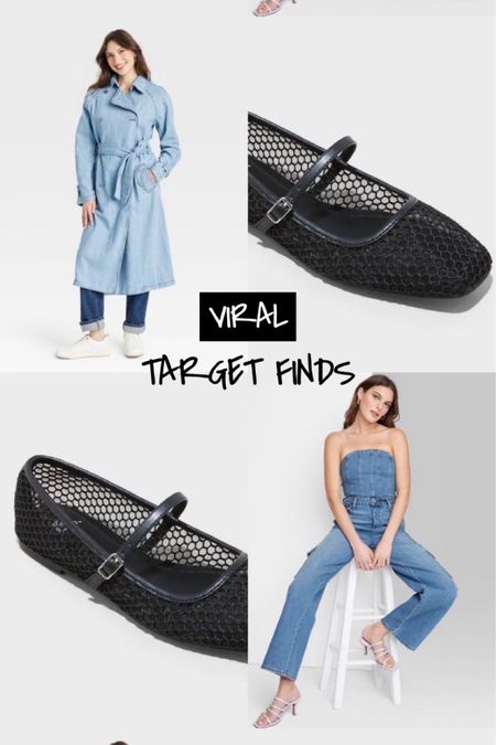 TARGET FINDS
target trench
target jumpsuit 
target ballet flats 

#LTKfindsunder50 #LTKshoecrush #LTKworkwear