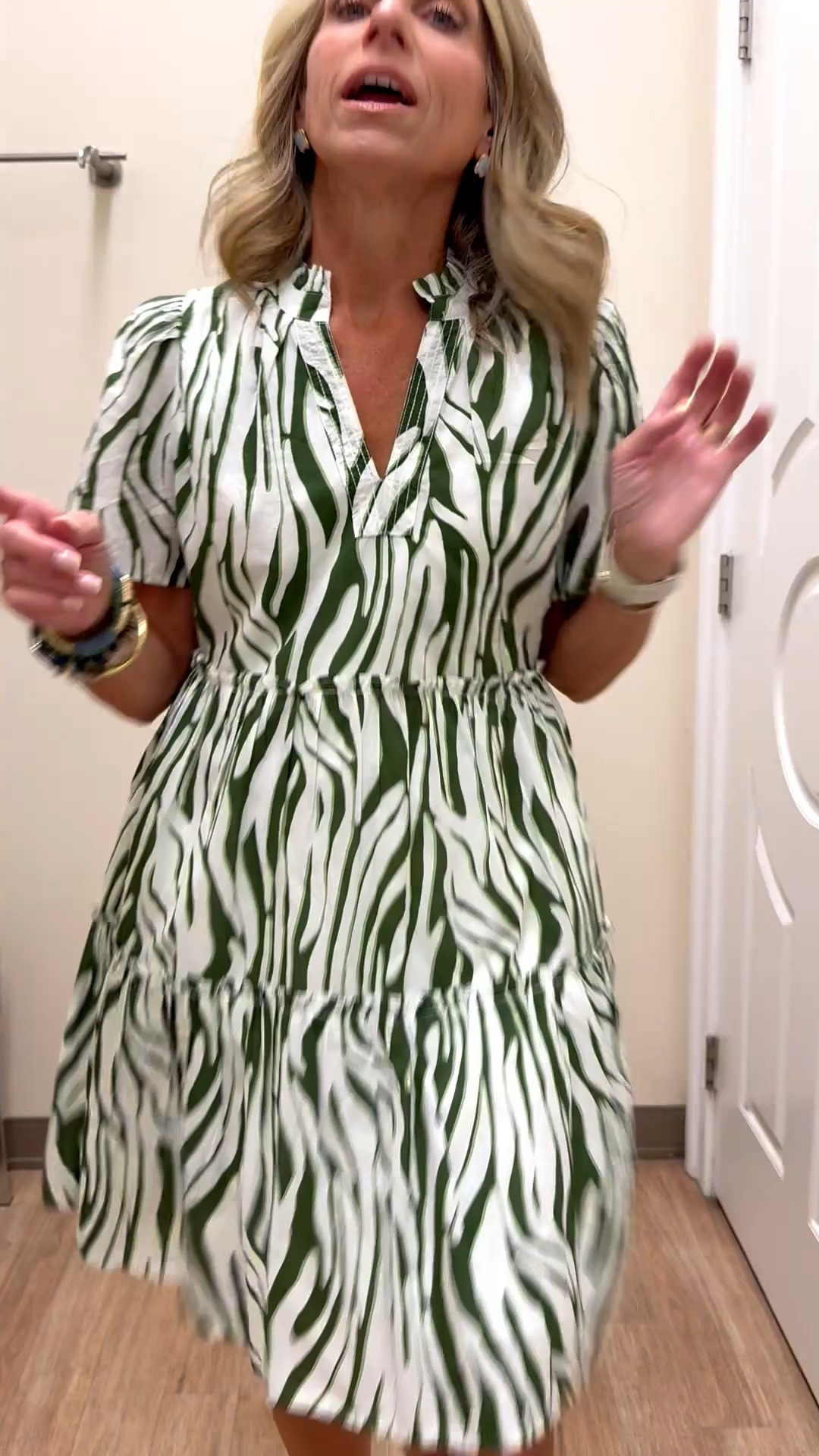 Wearing XS in this super cute dress from @Belk Great for work or play with a heel, sneaker or even a light boot later on. Workwear, teacher, everyday dress. I’m 5’3”

#LTKgrwm #LTKootd #LTKOver40