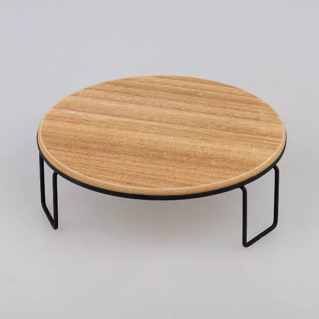 2ct Risers Natural Top with Black Base - Bullseye's Playground™ | Target