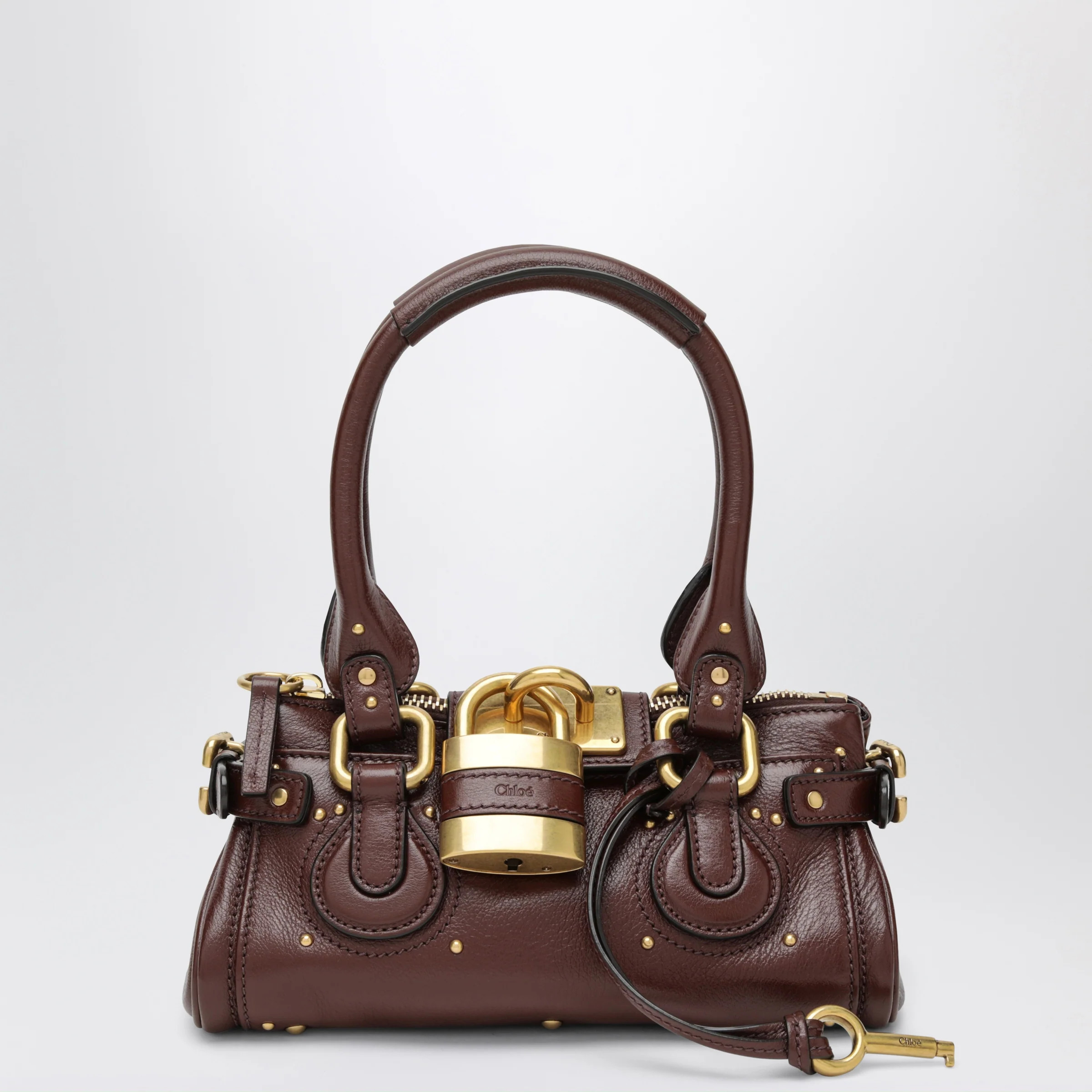 Small brown leather Paddington bag | The Double F