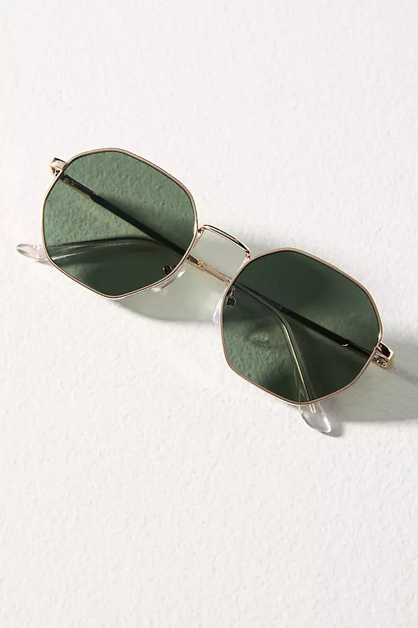 Geo Wire Aviator Sunglasses | Anthropologie (US)