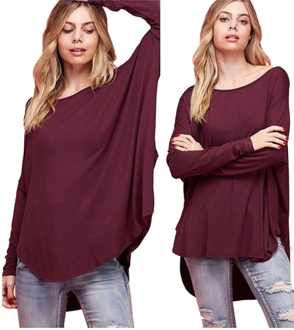 Soft Lightweight Tunic Top in Plum | Amazon (US)