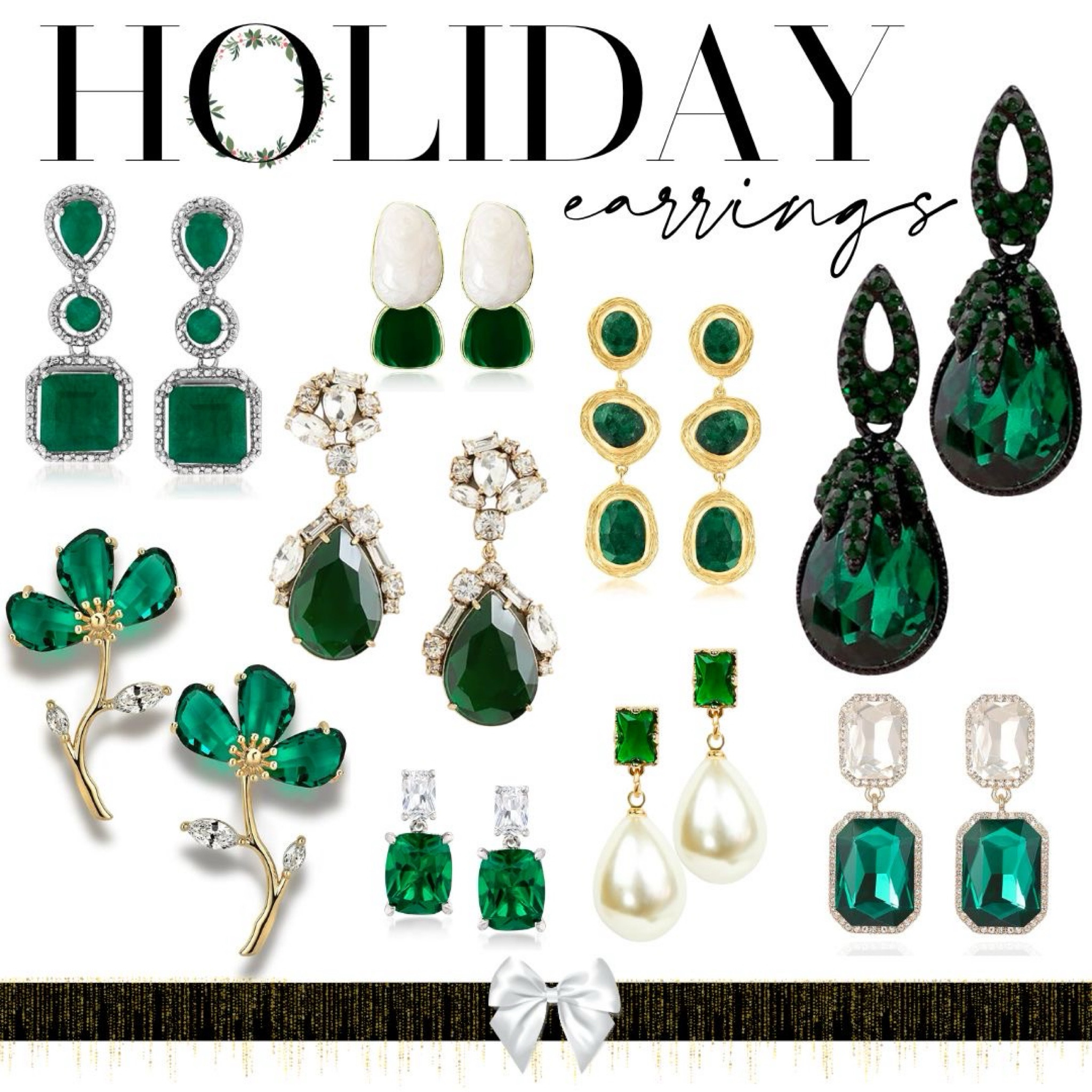 Holiday Earrings can be just what you need to transform your little black dress and add a festive touch to it 🎄✨♥️

Holiday Earrings | holiday accessories | emerald jewelry | emerald earrings | nye earrings | holiday outfits | holiday jewelry 

#LTKstyletip #LTKHoliday #LTKSeasonal