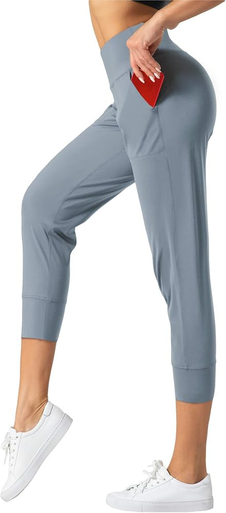 THE GYM PEOPLE Women's Joggers Pants Lightweight Athletic Leggings Tapered Lounge Pants for Worko... | Amazon (US)