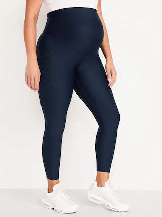 Maternity Full-Panel PowerSoft 7/8 Leggings | Old Navy | Old Navy (US)
