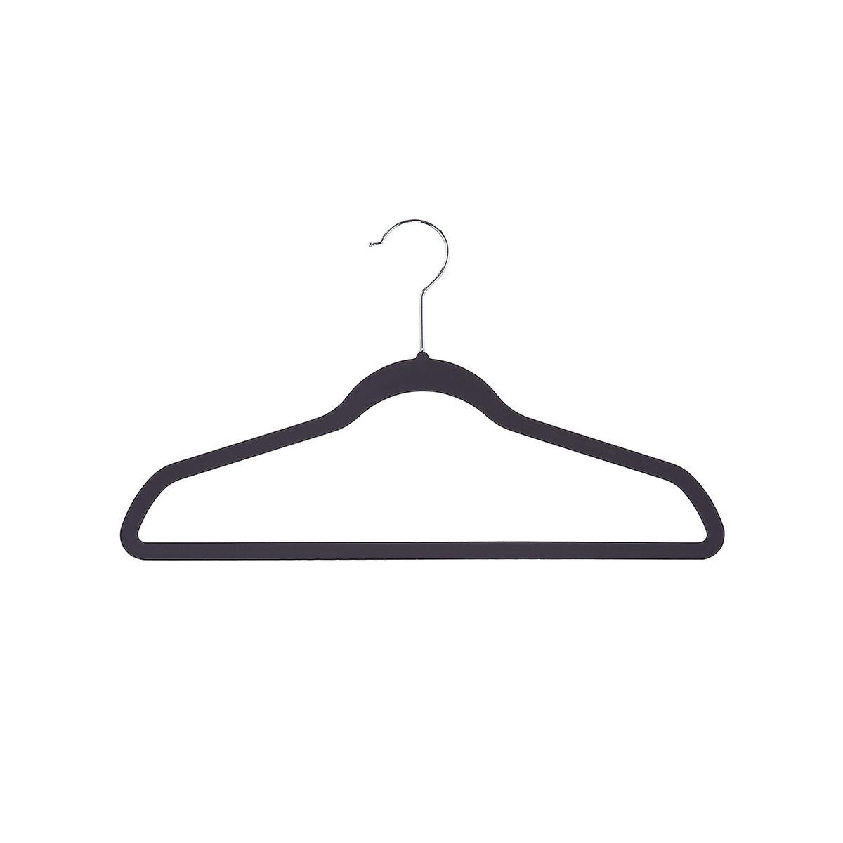 Black Petite Premium Non-Slip Velvet Suit Hangers Pkg/10 | The Container Store