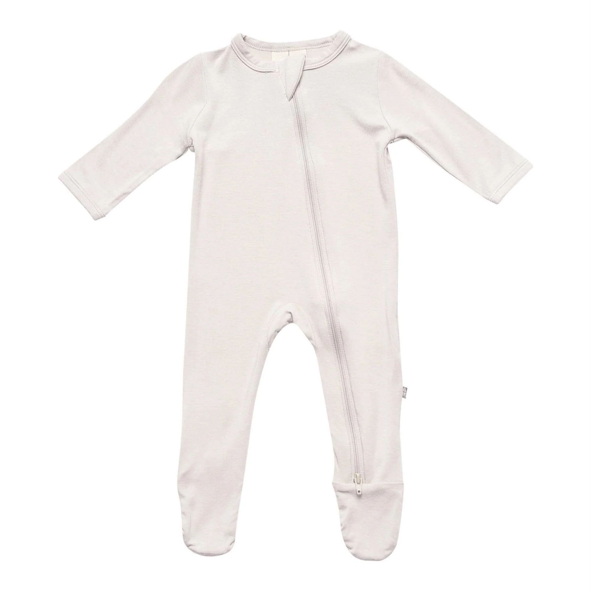 Zippered Footie in Oat | Kyte BABY