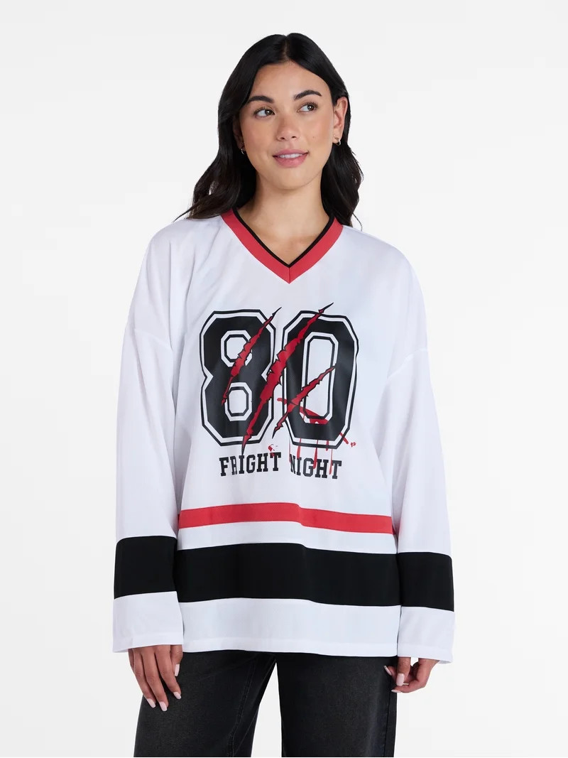 Halloween Women\u2019s V Neck Jersey by Way To Celebrate, Sizes XS-4X | Walmart (US)