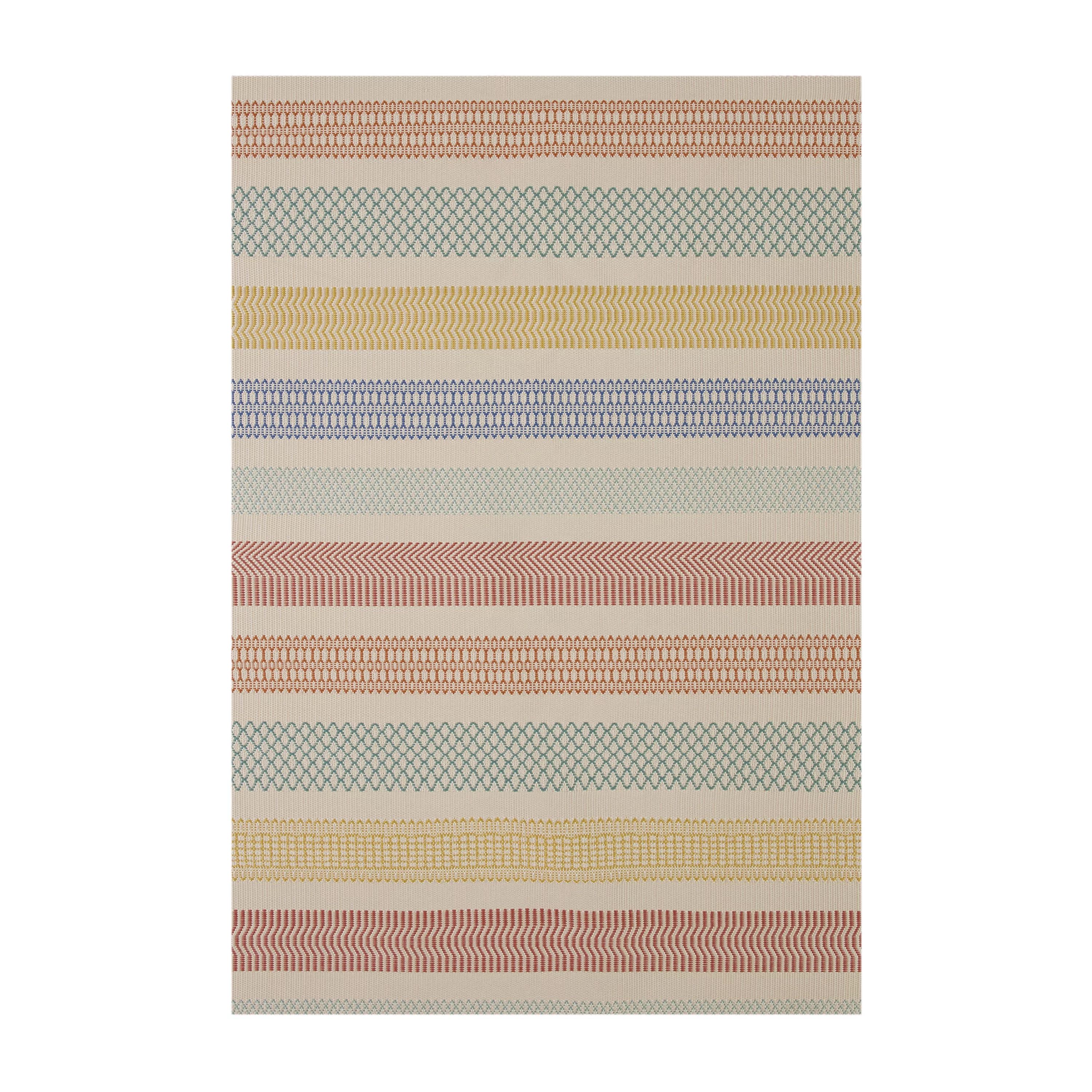 Better Homes & Gardens 7' x 10' Multi-Color Striped Outdoor Rug | Walmart (US)